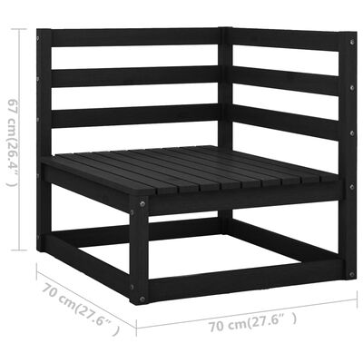 vidaXL 7-delige Loungeset met kussens massief grenenhout