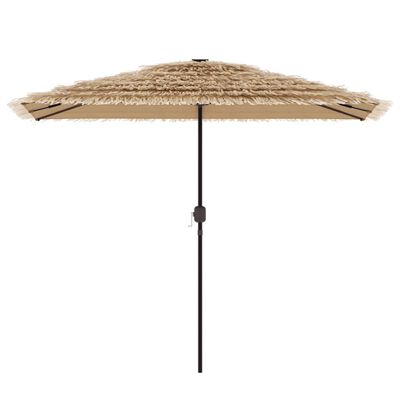 vidaXL Parasol met stalen paal 300x200x250 cm bruin