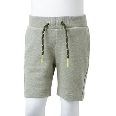 Kindershorts met trekkoord 128 gemêleerd lichtkakikleurig