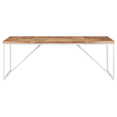 vidaXL Eettafel 200x90x76 cm massief acaciahout en mangohout