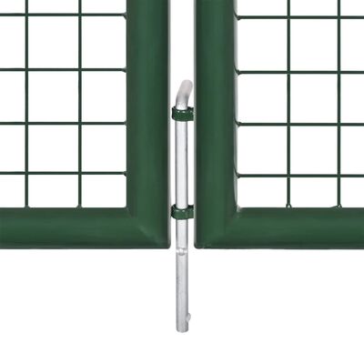 vidaXL Poort 350x100 cm staal groen