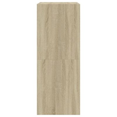 vidaXL Schoenenkast met 2 klaplades 80x42x108 cm sonoma eikenkleurig