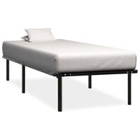 vidaXL Bedframe metaal zwart 90x200 cm