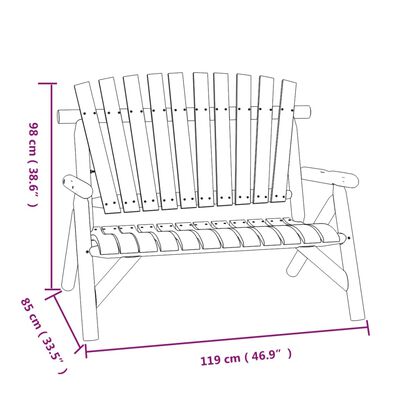 vidaXL 4-delige Loungeset massief vurenhout