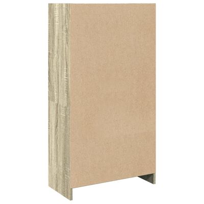 vidaXL Boekenkast 57x28,5x107,5 cm bewerkt hout sonoma eikenkleurig