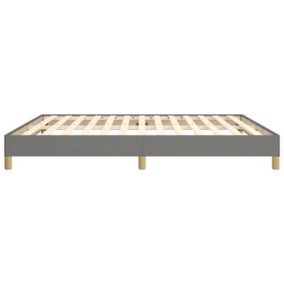 vidaXL Bedframe zonder matras stof donkergrijs 180x200 cm