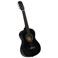 vidaXL Gitaar klassiek beginner en kinderen 1/2 34" zwart