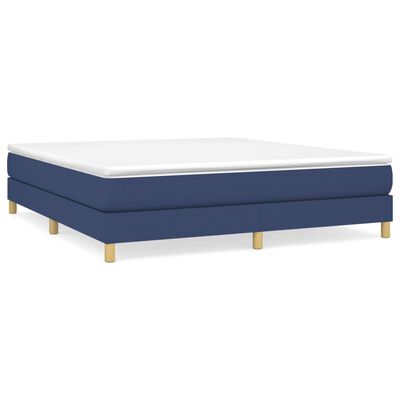 vidaXL Bedframe stof blauw 160x200 cm