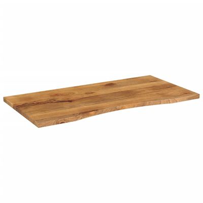 vidaXL Bureaublad met ronding 110x60x2,5 cm massief ruw mangohout