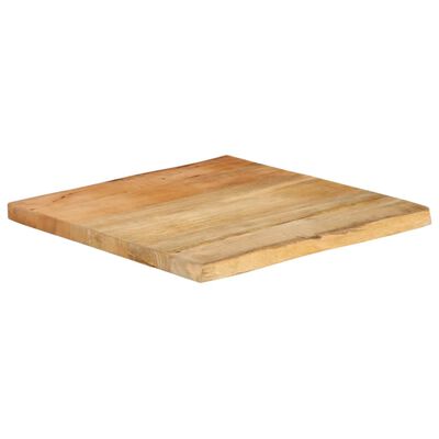 vidaXL Tafelblad met natuurlijke rand 40x40x3,8 cm massief mangohout