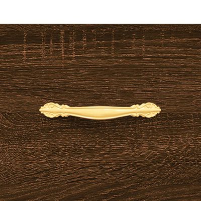 vidaXL Nachtkastjes 2 st 40x35x47,5 cm bewerkt hout bruin eikenkleur