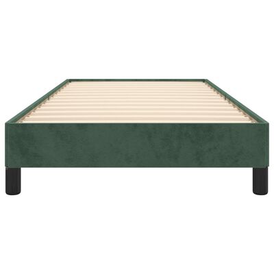 vidaXL Bedframe zonder matras 90x190 cm fluweel donkergroen