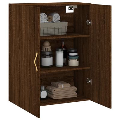 vidaXL Wandkast 69,5x34x90 cm bruin eikenkleur