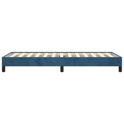 vidaXL Bedframe fluweel donkerblauw 100x200 cm