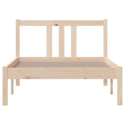 vidaXL Bedframe massief hout 90x200 cm