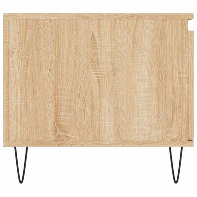 vidaXL Salontafel 100x50x45 cm bewerkt hout sonoma eikenkleurig