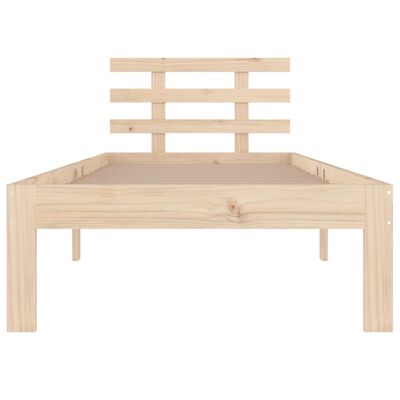 vidaXL Bedframe massief hout 75x190 cm