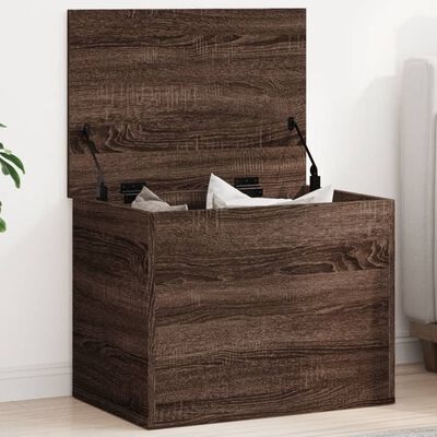 vidaXL Opbergbox 60x42x46 cm bewerkt hout bruin eikenkleurig