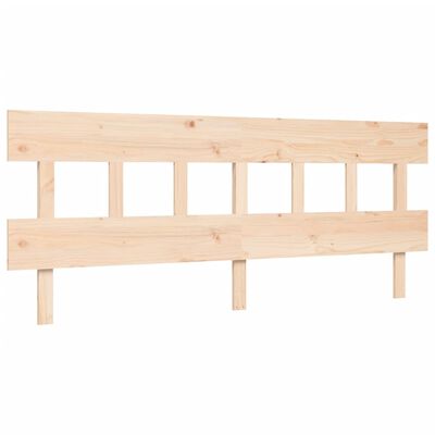 vidaXL Bedframe met hoofdbord massief hout