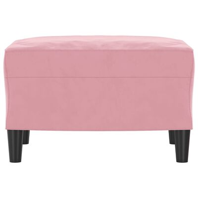 vidaXL Voetenbank 60x50x41 cm fluweel roze