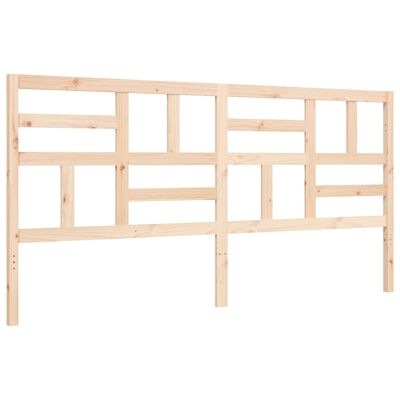 vidaXL Bedframe met hoofdbord massief hout