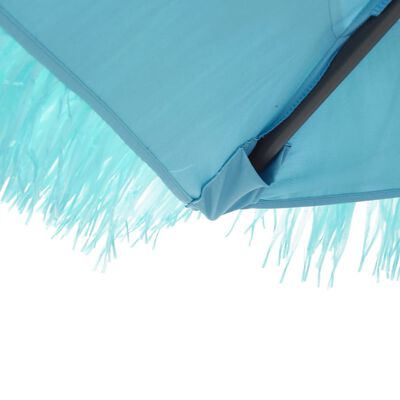 vidaXL Parasol met stalen paal 388x388x248 cm blauw