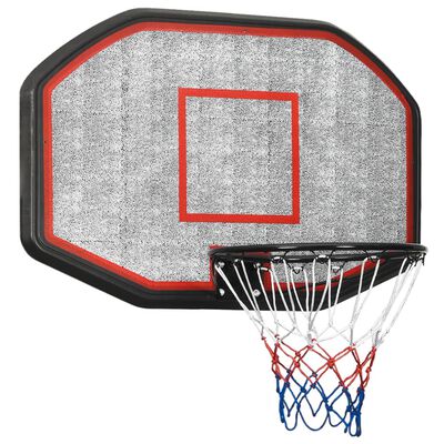 vidaXL Basketbalbord 109x71x3 cm polyetheen zwart