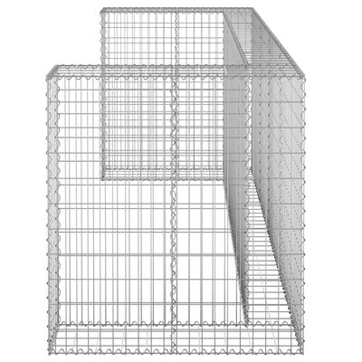 vidaXL Schanskorf voor containers 254x100x110 cm gegalvaniseerd staal