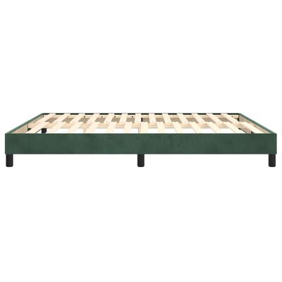 vidaXL Bedframe fluweel donkergroen 180x200 cm