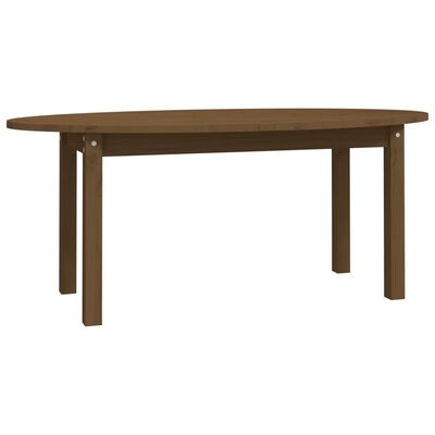 vidaXL Salontafel 110x55x45 cm massief grenenhout honingbruin