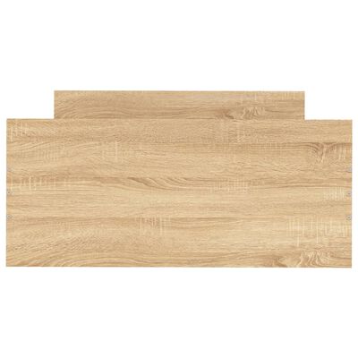 vidaXL Bedframe zonder matras hout sonoma eikenkleurig 100x200 cm