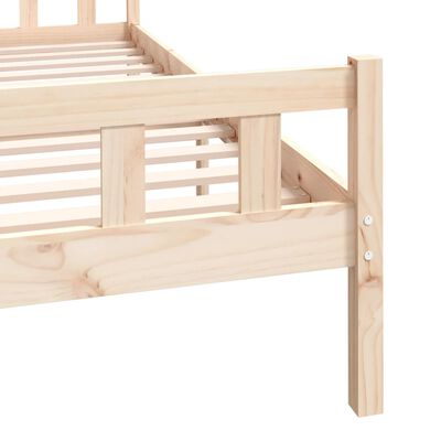 vidaXL Bedframe zonder matras massief hout 120x200 cm