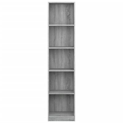 vidaXL Boekenkast 40x24x175 cm bewerkt hout grijs sonoma eikenkleurig