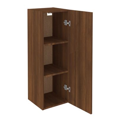 vidaXL Tv-meubel 30,5x30x90 cm bewerkt hout bruin eikenkleur