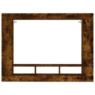 vidaXL Tv-meubel 152x22x113 cm bewerkt hout gerookt eikenkleurig