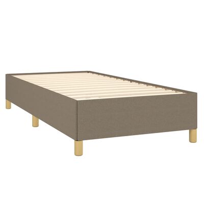 vidaXL Bedframe stof taupe 90x190 cm