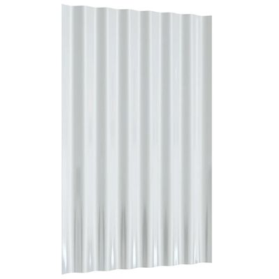 vidaXL Dakpanelen 12 st 60x36 cm gepoedercoat staal bruin