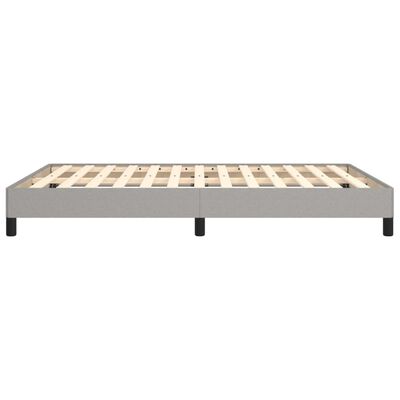 vidaXL Bedframe zonder matras stof lichtgrijs 140x190 cm