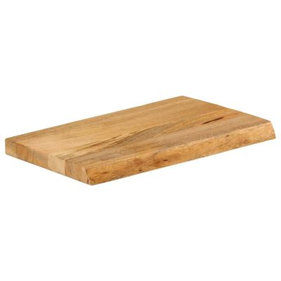 vidaXL Tafelblad met natuurlijke rand 50x20x2,5 cm massief mangohout