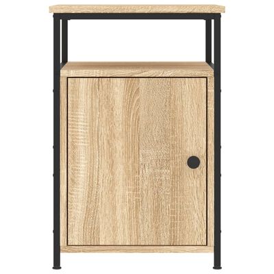 vidaXL Nachtkastjes 2 st 40x42x60 cm bewerkt hout sonoma eikenkleurig