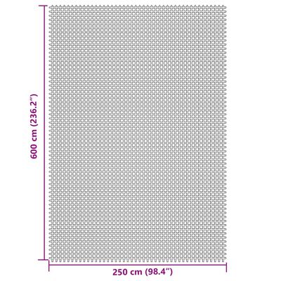 vidaXL Kampeerkleed 6x2,5 m crèmekleurig