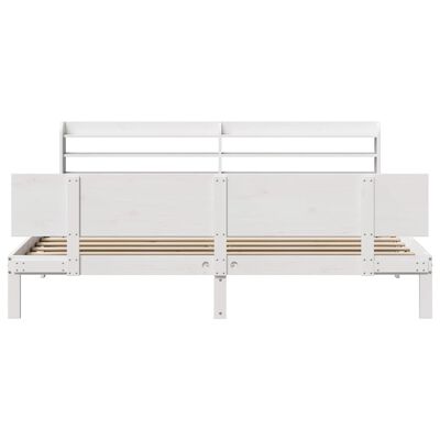 vidaXL Bedframe met hoofdeinde zonder matras 200x200 cm wit