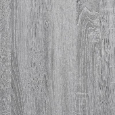 vidaXL Plantenstandaard 33x33x80 cm bewerkt hout grijs sonoma eiken