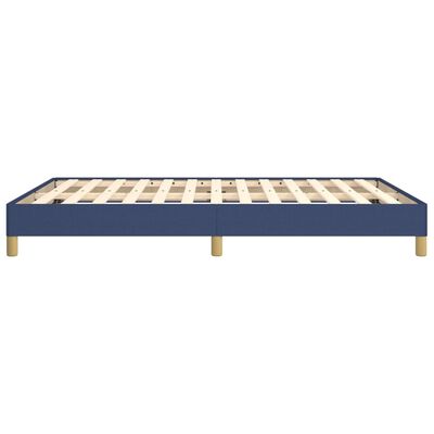 vidaXL Bedframe zonder matras stof blauw 140x190 cm