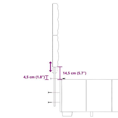 vidaXL Boxspring met matras stof lichtgrijs 200x200 cm