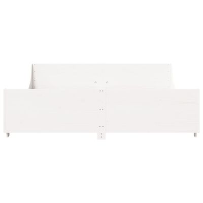 vidaXL Bedframe zonder matras massief grenenhout wit 180x200 cm