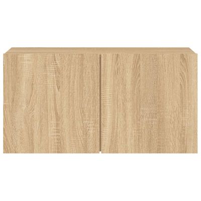 vidaXL Tv-meubel wandgemonteerd 80x30x41 cm sonoma eikenkleurig