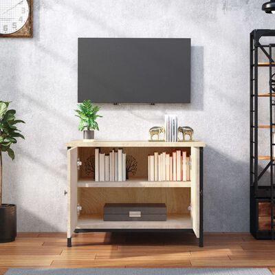 vidaXL Tv-meubel met deuren 60x35x45 cm bewerkt hout sonoma eikenkleur