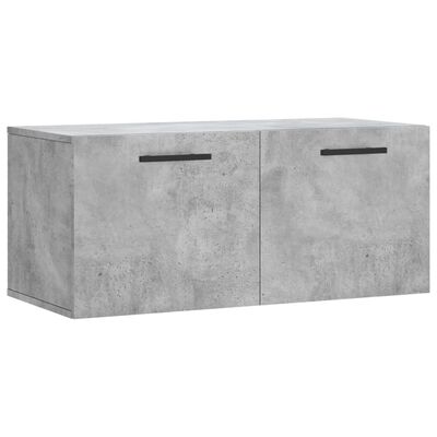 vidaXL Wandkast 80x36,5x35 cm bewerkt hout betongrijs