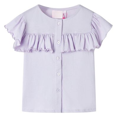 Kindershirt 116 lila